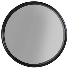 Zwarte Spiegel Metaal Rond 60 Cm - 7.5x60cm