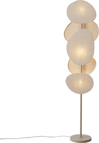 Japandi vloerlamp beige 3-lichts - Organica