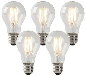 Set van 5 E27 LED lampen helder 3W 250 lm 2200K