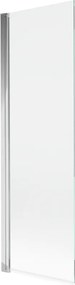 Mexen Mist douchewand 1-vleugelig 60 x 150 cm, transparant, chroom - 8A9-060-001-01-00