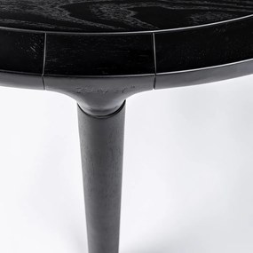 Zuiver Storm Ronde Eettafel Zwart - 128 X 128cm.