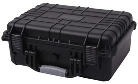 vidaXL Beschermende materiaalkoffer 40,6x33x17,4 cm zwart