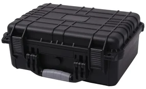vidaXL Beschermende materiaalkoffer 40,6x33x17,4 cm zwart