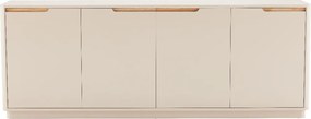 Mat Dressoir Grijsbeige 200 Cm - 200x40x75cm.