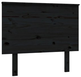 vidaXL Hoofdbord 94x6x82,5 cm massief grenenhout zwart