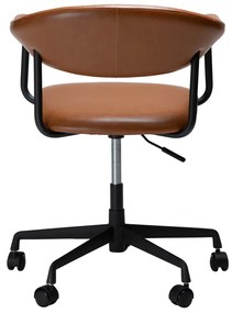 Dan-Form Rover Design Bureaustoel Bruin Kunstleer