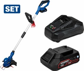 Hyundai 20V Accu Grastrimmer 225 mm – Inclusief 2.0 Ah Accu &amp; Lader – Uitschuifbare Steel 110-140 cm