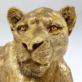 Kare Design Lion Gold Liggende Leeuw Goud