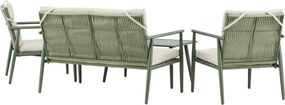 The Outsider Stoel-bank-tafel-loungeset-mees-groen/beige-the-outsider