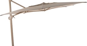 4 Seasons Hacienda zweefparasol 300x400 cm frame latte - doek sand
