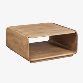 Vierkante Salontafel 75x75 Cm In Tinsley Hout Mangohout - Sklum