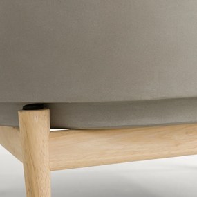 Bloempot op poot in hevea, H45cm, Florian