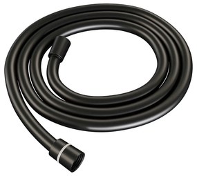 Brauer Black Carving thermostatische inbouw regendouche met staafhanddouche, plafondarm, glijstang en hoofddouche 20cm set 89 zwart mat