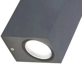 Buitenlamp Moderne wandlamp antraciet 2-lichts IP44 - Baleno Modern GU10 IP44 Buitenverlichting