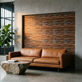 3D Houten Wandpaneel | Shipwood Compact | 30×30 cm | Wanddecoratie