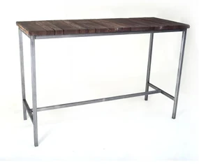 CHYRKA® Bartafel barkruk LS bartafel SAMBOR barmeubel loft vintage bar industrieel design handgemaakt hout metaal