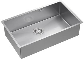 Stalen spoelbak ANTHONY 80 BRUSH NICKEL