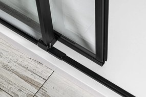 Polysan Altis douchecabine rechthoekig 130x90cm zwart mat