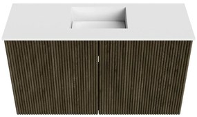 Mondiaz Joya 70cm toiletmeubel shadow met wastafel faye midden 1 kraangat talc