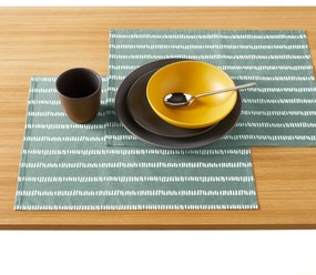 Set van 2 placemats in gecoat katoen Irun