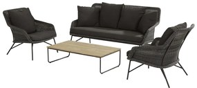 4 Seasons Outdoor Samoa Loungeset SALE  Tuinbank    antraciet weerbestendig