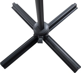 The Outsider Ronde Zweefparasol - Jip - Zwart  - 300cm - The Outsider