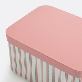 Set van 2 stapelbare dozen met deksels, Shirley