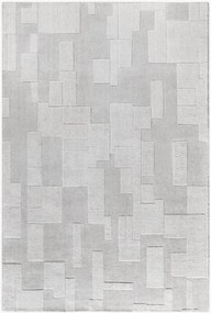 Hoog-laag wollen vloerkleed Wilhelmine