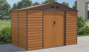 Lahti metalen gereedschapshuis 2,8 x 1,9 m Winkel Boss houtachtig