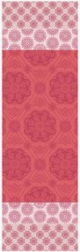 Jacquard tafelloper Mille Rosaces Framboise