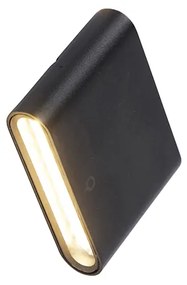 Moderne buiten wandlamp zwart 11,5 cm incl. LED IP65 - Batt