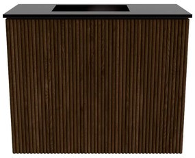 Mondiaz Joya 50cm toiletmeubel walnut met wastafel faye links 1 kraangat urban