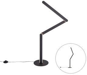 Design vloerlamp zwart incl. LED 3-staps dimbaar - Gate