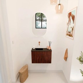 Mondiaz Joya 60cm toiletmeubel ruby met wastafel faye links zonder kraangat urban
