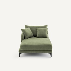 Longchair in polyester-katoen, MODERNISTE, ontwerp van Emmanuel Gallina