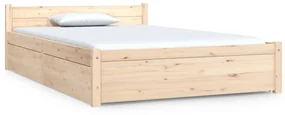 vidaXL Bedframe met lades 120x190 cm 4FT Small Double