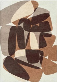 Wasbaar jacquard in- & outdoor vloerkleed Stones