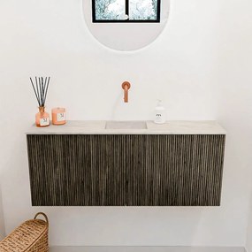 Mondiaz Joya DLux 100cm toiletmeubel shadow met wastafel faye midden zonder kraangat ostra