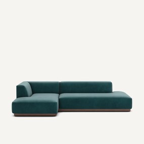 Linker hoekbank XL fluweel, Jacopo