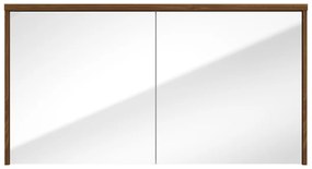 Fontana Basic spiegelkast 117cm met 2 deuren walnoot