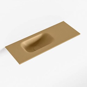 Mondiaz EDEN Fontein - 60x23x0.9cm - wasbak Links - zonder kraangaten - voor toiletmeubel - Solid surface - Oro F50108Oro