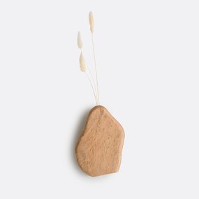 Decoratieve wandvaas, mangohout, 22 cm hoog, Nalya