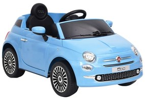 vidaXL Kinderauto Fiat 500 elektrisch blauw