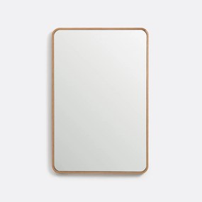 Eiken gefineerde spiegel, 60x90 cm, Iodus