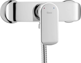 Douchemengkraan Rea Bloom wit chroom