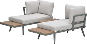 Garden Impressions Tibo loungeset 3-delig - stone green