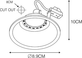 Smart inbouwspot wit incl. WiFi GU10 - Dept