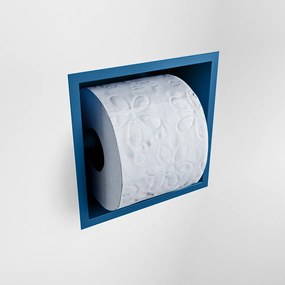 Mondiaz Easy Cube toilet rolhouder 16x8.6cm jeans