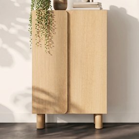 Eiken Wandkast Modern - 80x40x137cm.