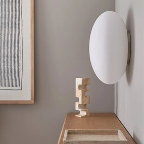Plafond- of wandlamp in mat opaline glas, Raeyes